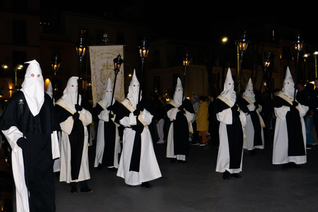 white black procession sorrento holy thursday easter about sorrento gianna smurro