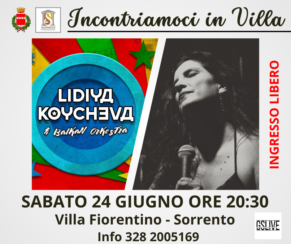 Eventi Sorrento giugno 2023 Lidiya Koycheva & Balkan Orkestra