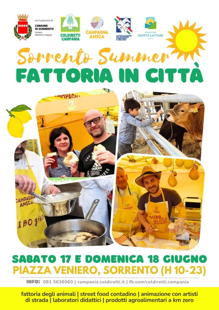 Eventi giugno 2023 Sorrento Summer Fattoria in Città