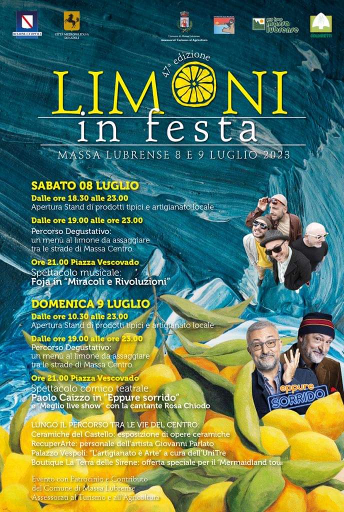 A Massalubrense “Limoni in Festa” 8 e 9 Luglio 2023