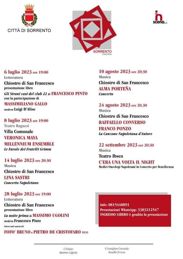 Sorrento Incontra 2023 – il Programma