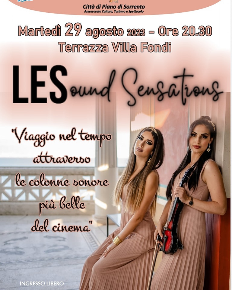 Eventi Agosto 2023 Piano di Sorrento: A Villa Fondi LESound Sensations in concerto