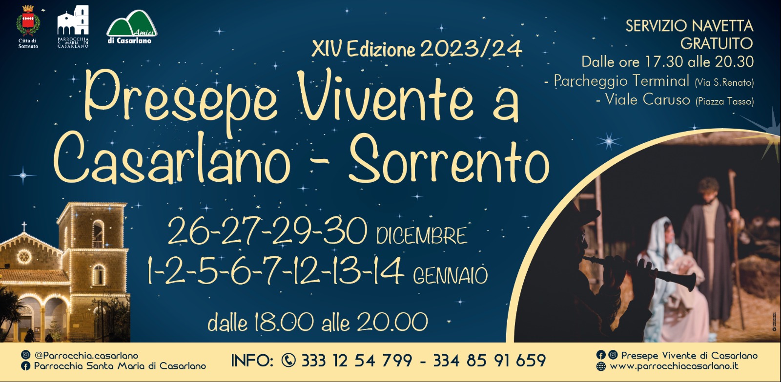 Natale a Sorrento 2023: Presepe Vivente a Casarlano