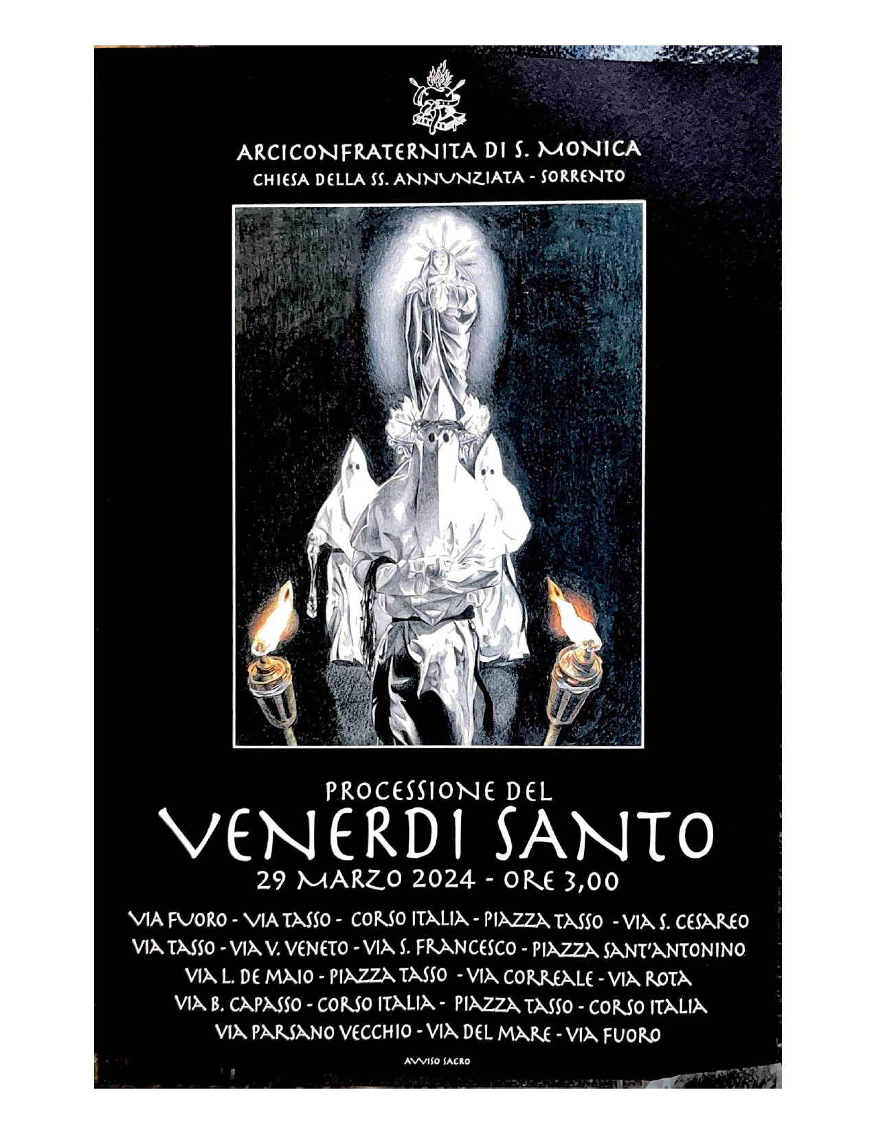 Settimana Santa 2024 Sorrento: La Processione Bianca