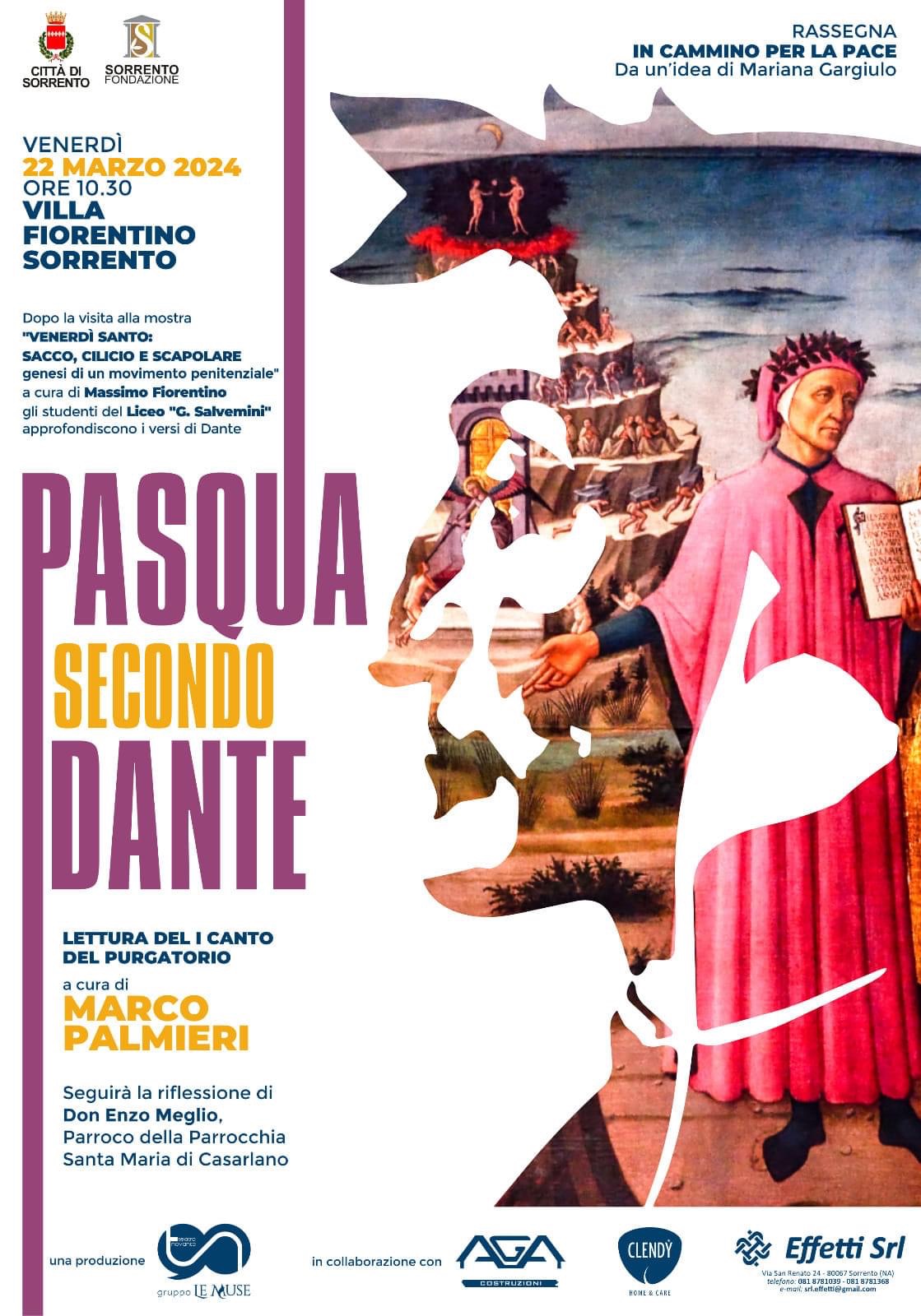Eventi Marzo 2024 Sorrento: a Villa Fiorentino “Pasqua secondo Dante”