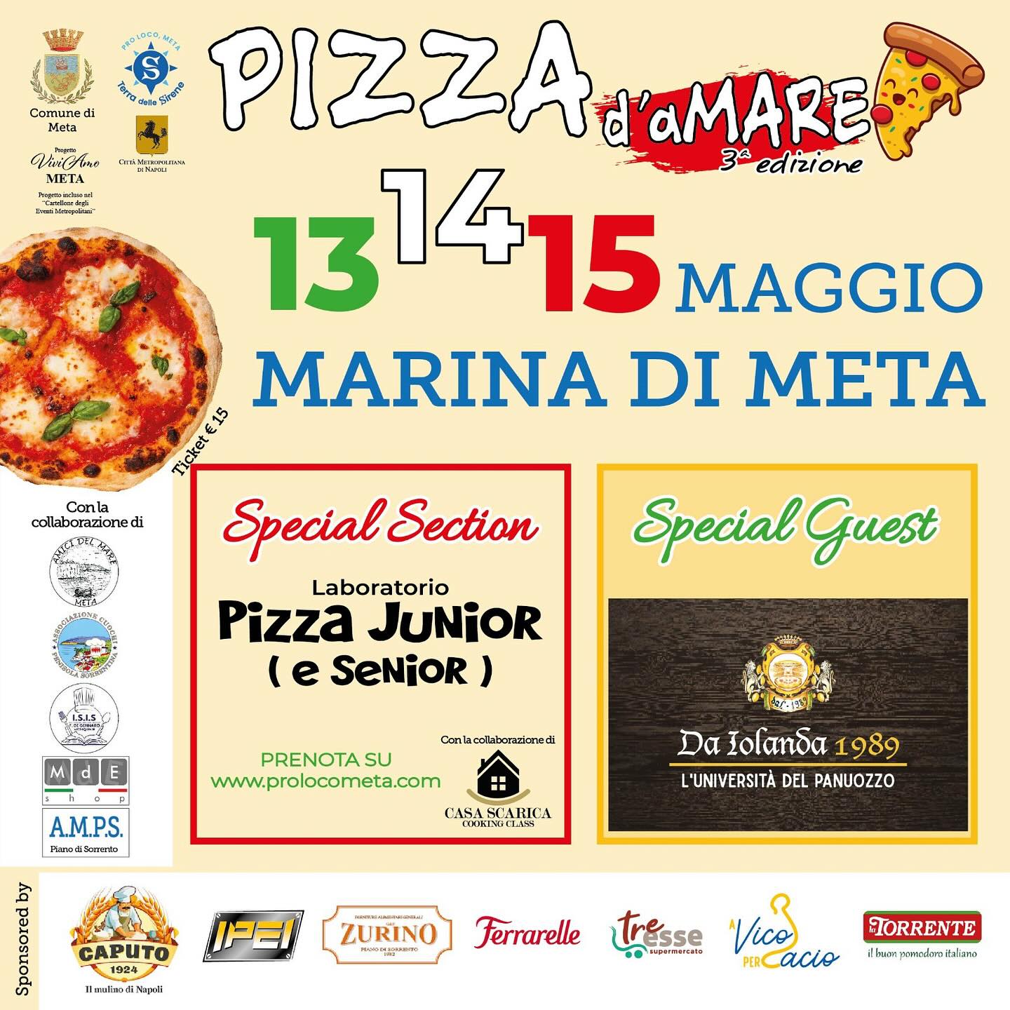 May 13th, 14th and 15th 2024: Pizza d’aMare festival in Meta