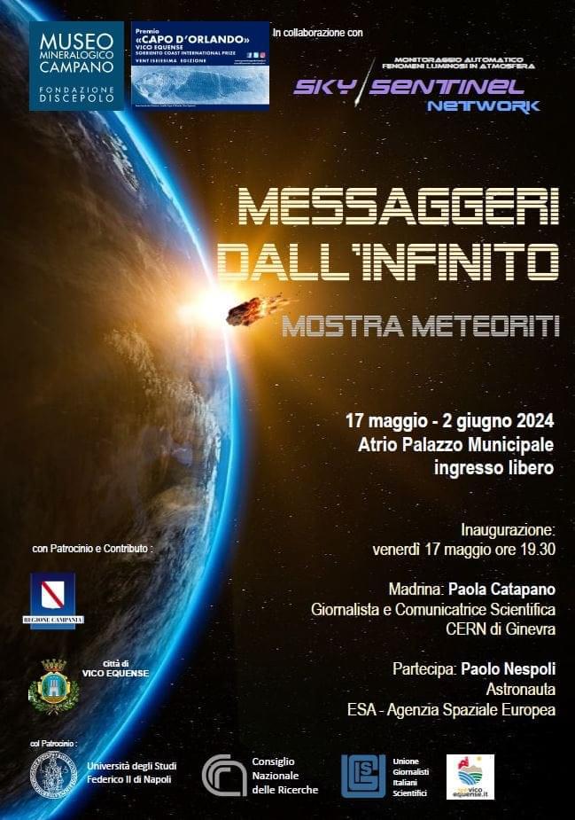 A Vico Equense la mostra sui meteoriti “Messaggeri dall’Infinito”