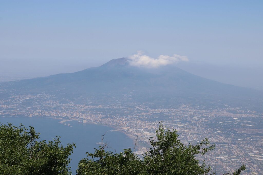 mount vesuvius from Monte Faito sofia lo piano about sorrento 2024 mypovsorrento