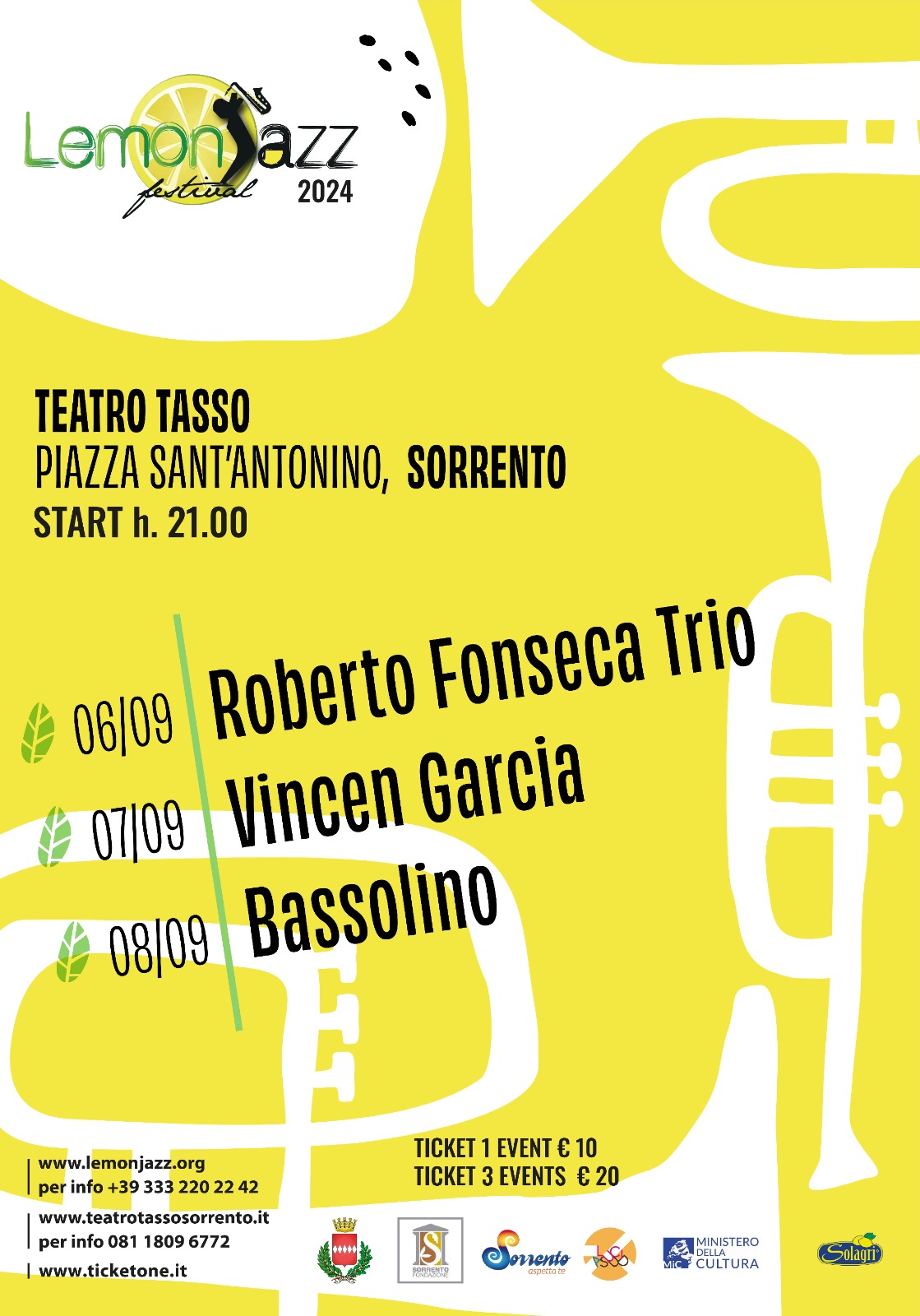 Al Teatro Tasso di Sorrento il Festival LemonJazz 2024