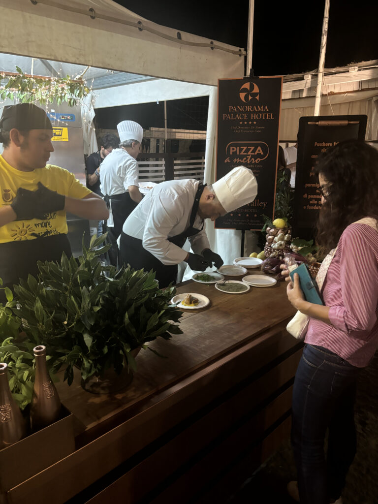 Madonna del Lauro Meta festival street food stand Emma Ritter about sorrento 2024 mypovsorrento