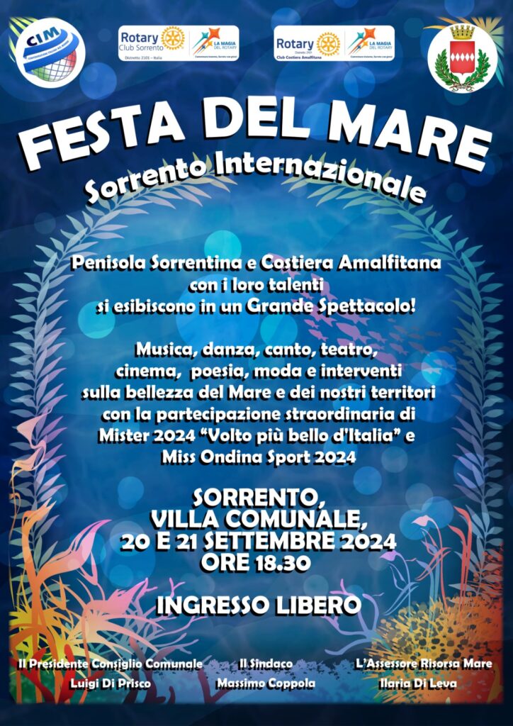 sorrento festa del mare 2024 terza edizione villa comunale about sorrento