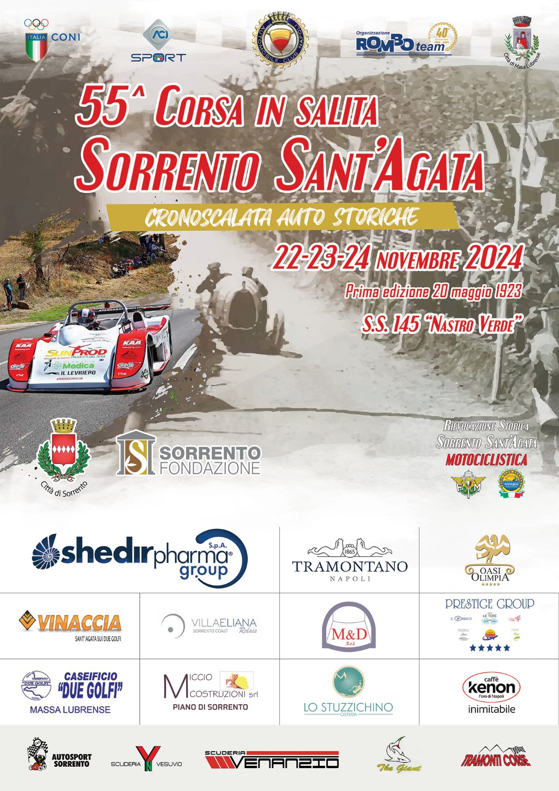 Eventi Novembre 2024: 55^ Corsa in salita Sorrento – Sant’Agata