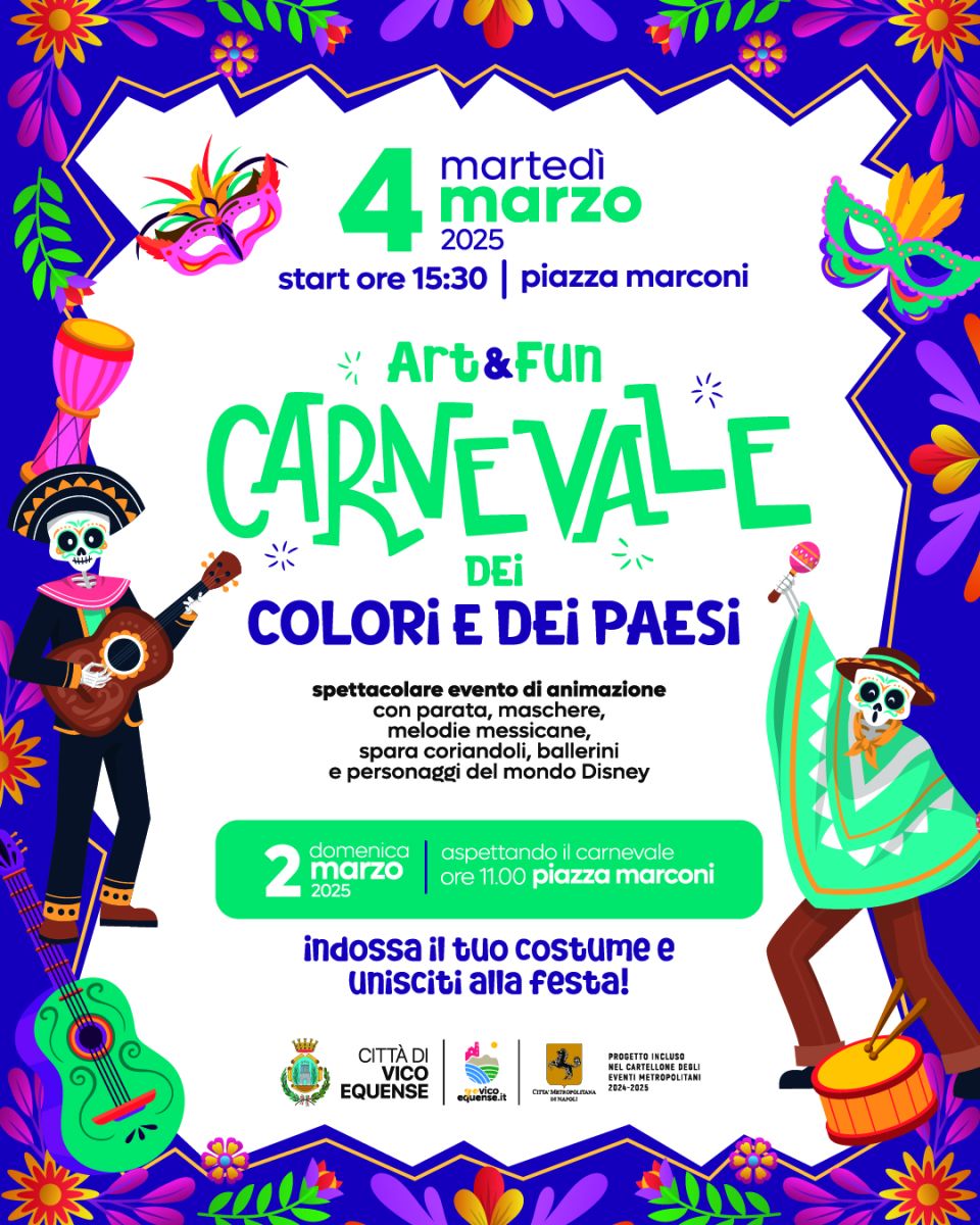 Carnevale 2025 a Vico Equense – Il Programma