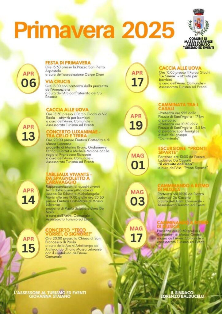 eventi primavera 2025 Massa Lubrense About sorrento