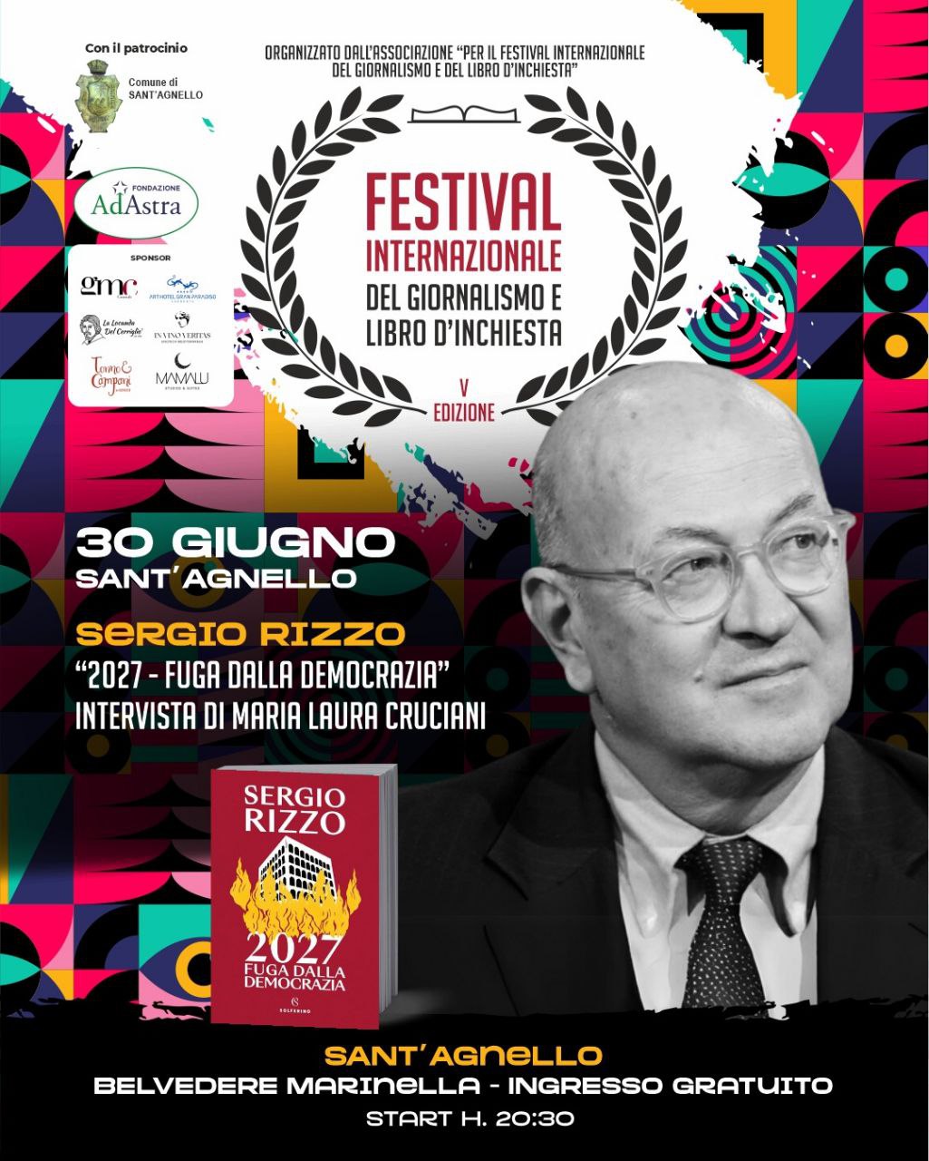 Festival del Giornalismo a Sant’Agnello: doppio appuntamento alla Marinella