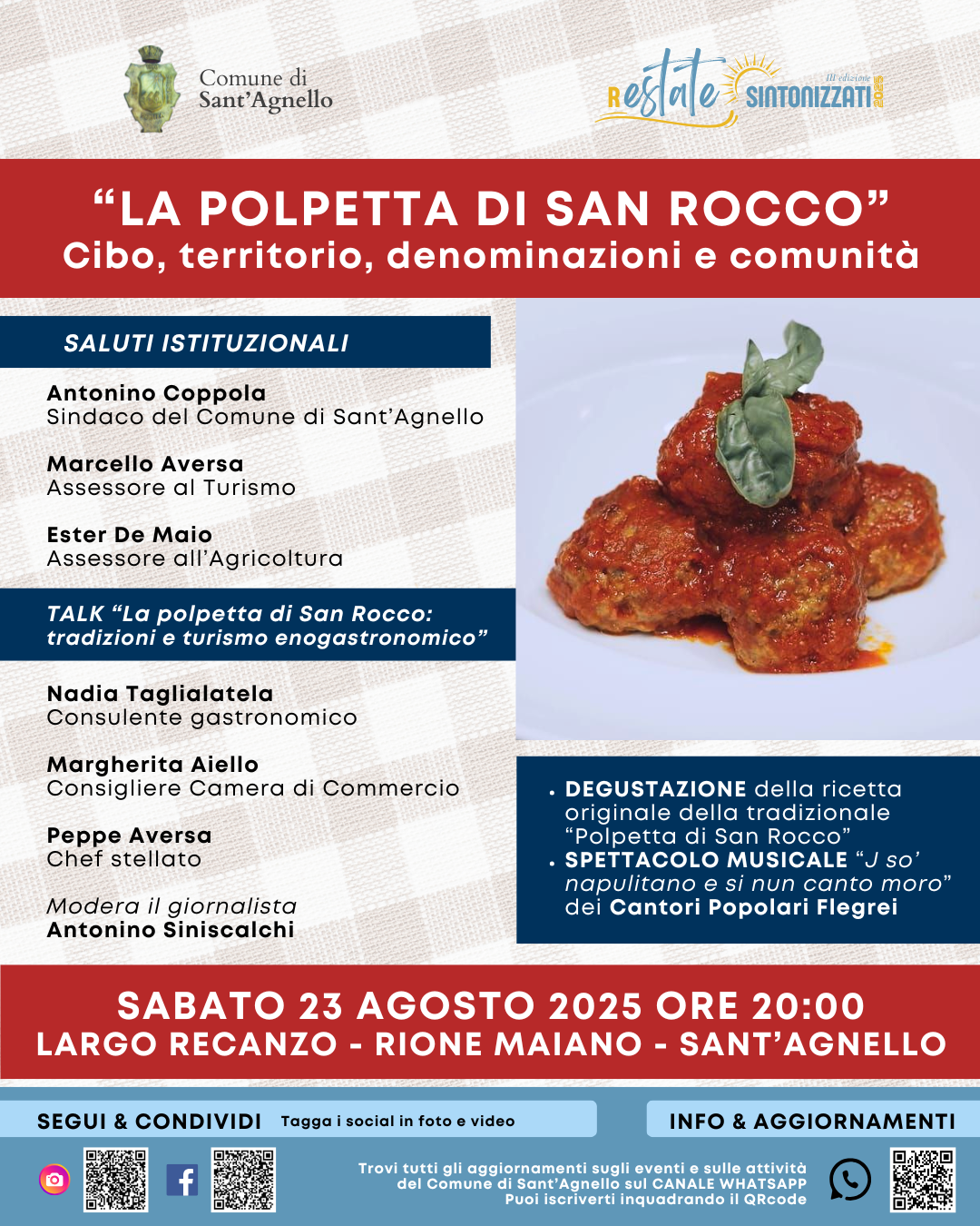 San Rocco Festival in Sant’Agnello: the Traditional Meatball Celebration