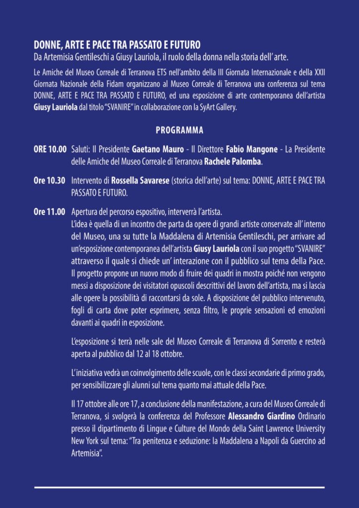 Mostra al Museo Correale dedicata alle Donne