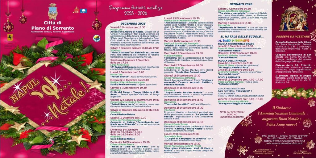 Locandina Natale 2025 Piano di Sorrento