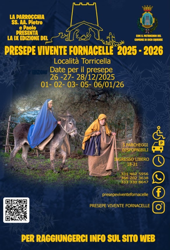 Presepe vivente di Fornacelle 2025: info e Programma